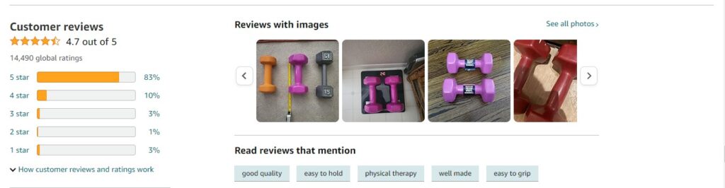 best dumbbells for weight loss product